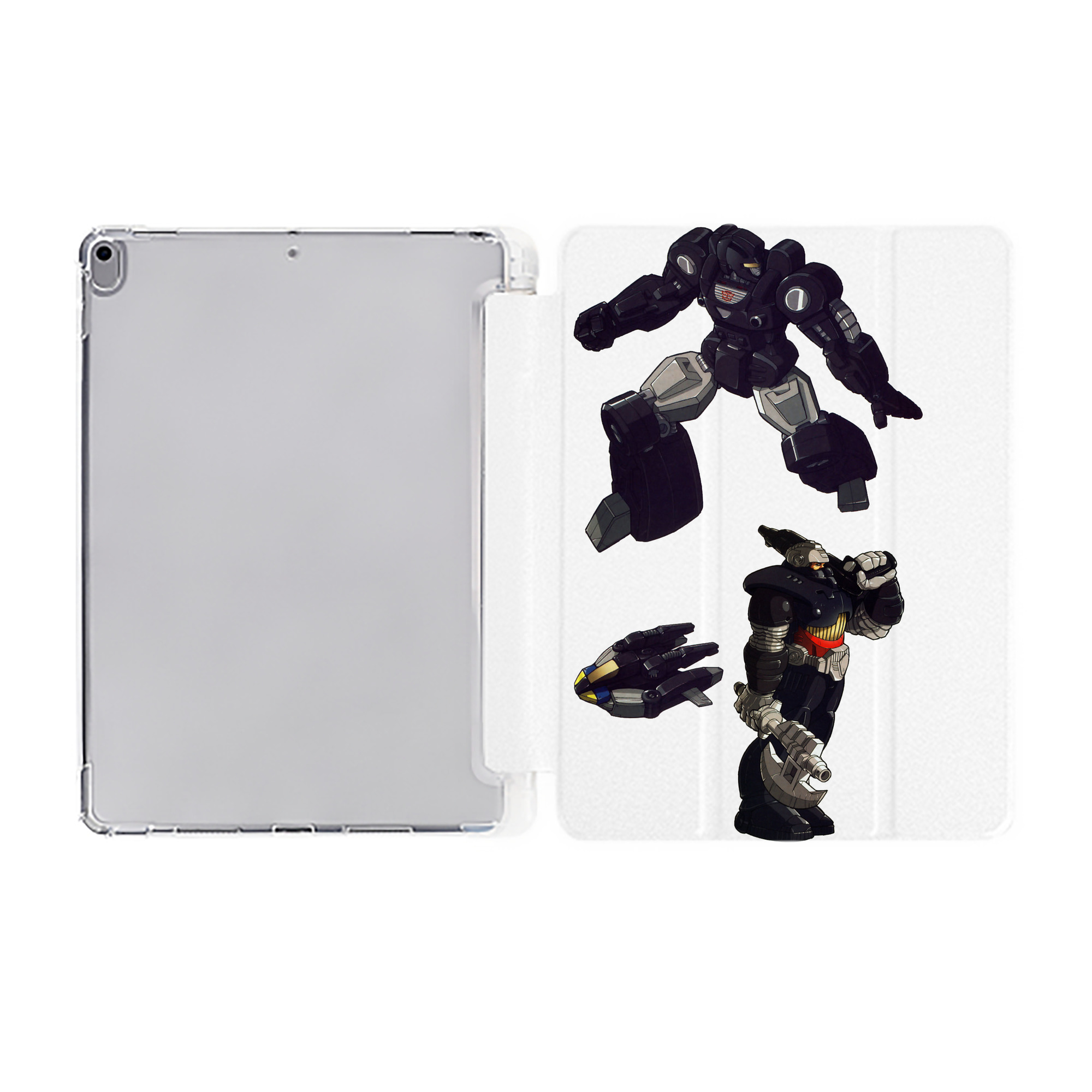 （画像用）  IPad ケース ペン収納付き 三つ折りスタンド PUレザー×シリコン 対応機種9.5/10.5/10.9インチ
